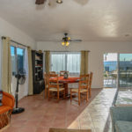 Dining area view from living room